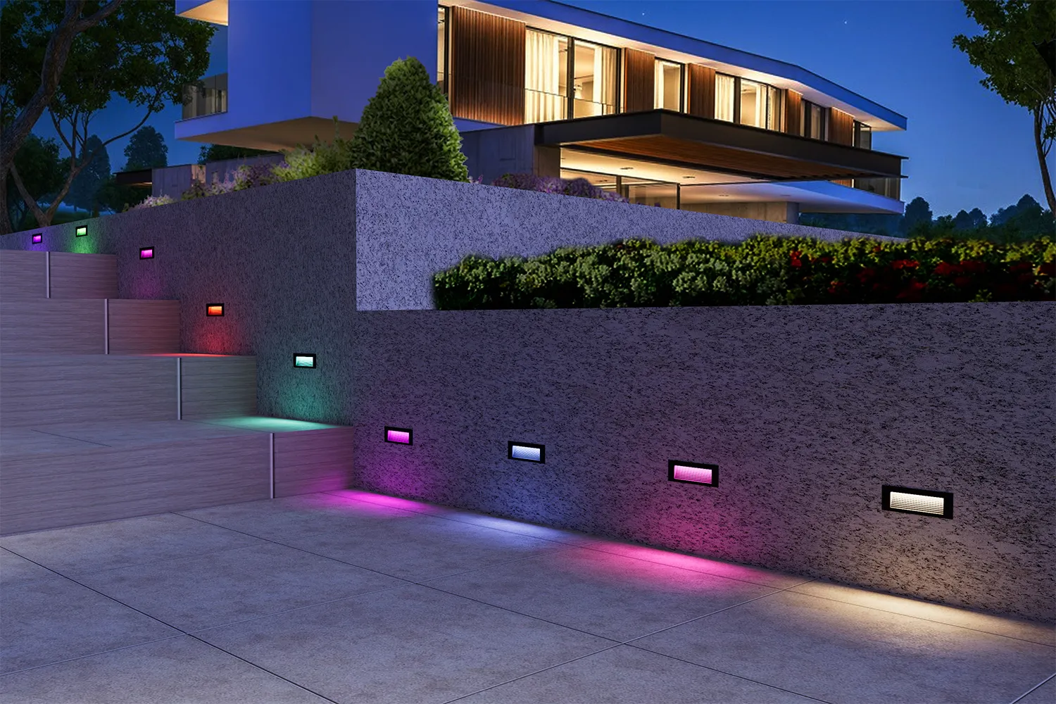 led patio step lights